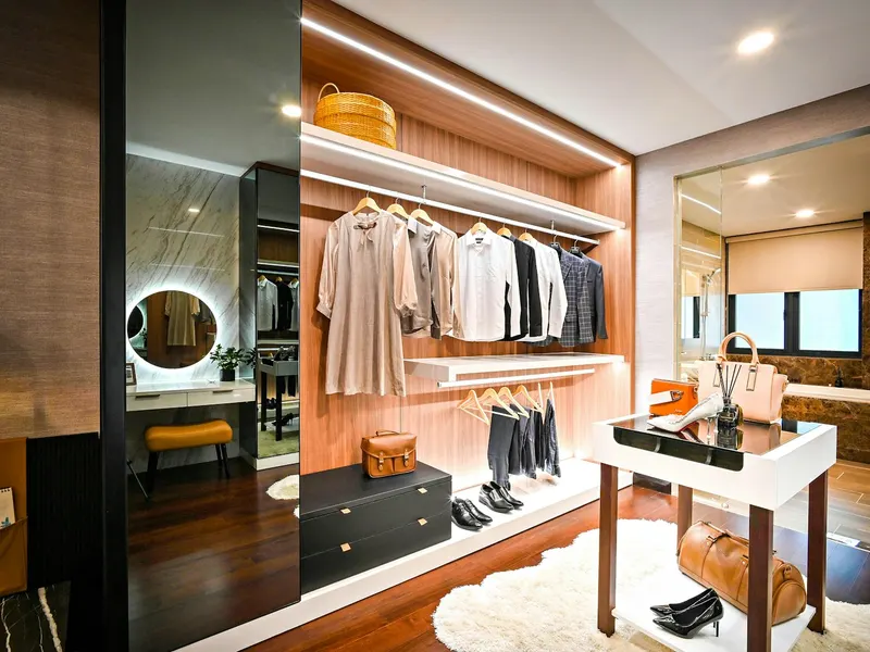 Closet e guarda-roupa planejado sob medida (imagem ilustrativa)